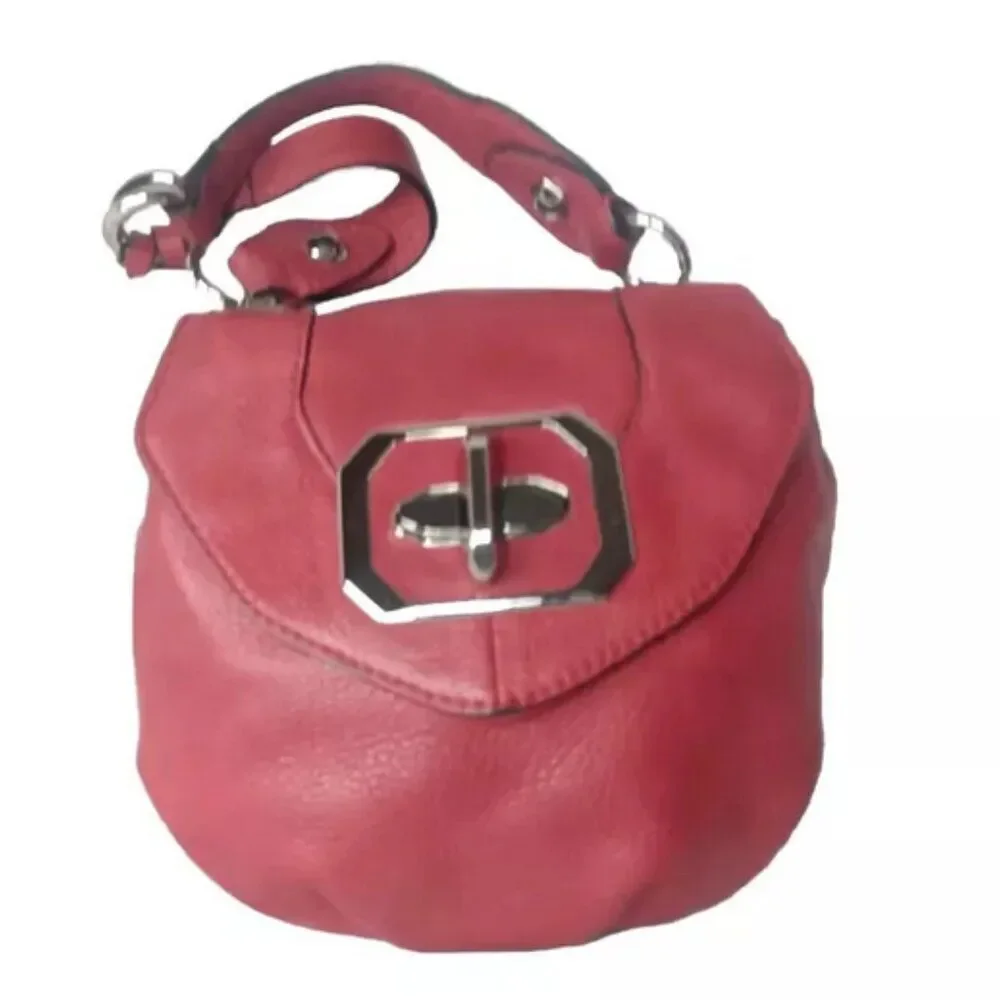 Oryany Red Handbag Small Pebbled Leather Purse